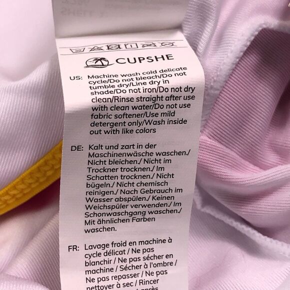 Cupshe Pink Blue Color Block Bikini Set - Picture 7 of 10